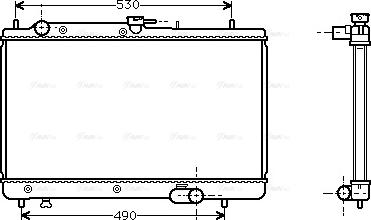 Ava Quality Cooling MZA2066 - Радіатор, охолодження двигуна autocars.com.ua