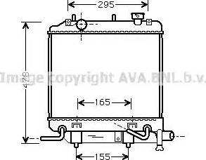 Ava Quality Cooling MZA2166 - Радіатор, охолодження двигуна autocars.com.ua