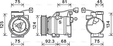 Ava Quality Cooling MZAK219 - Компресор, кондиціонер autocars.com.ua