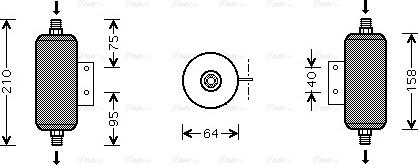 Ava Quality Cooling MZ D149 - Осушувач, кондиціонер autocars.com.ua