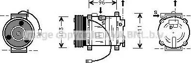 Ava Quality Cooling MZ K133 - Компрессор кондиционера avtokuzovplus.com.ua