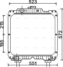 Ava Quality Cooling NH2004 - Радиатор, охлаждение двигателя avtokuzovplus.com.ua