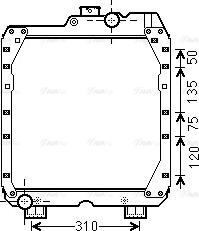 Ava Quality Cooling NH2007 - Радіатор, охолодження двигуна autocars.com.ua