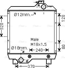 Ava Quality Cooling NH2014 - Радіатор, охолодження двигуна autocars.com.ua