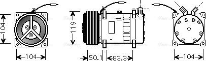 Ava Quality Cooling NHAK001 - Компрессор кондиционера avtokuzovplus.com.ua