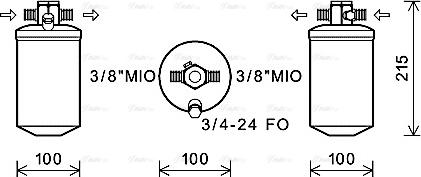 Ava Quality Cooling NHD012 - Осушувач, кондиціонер autocars.com.ua