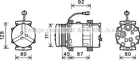 Ava Quality Cooling NHK008 - Компрессор кондиционера avtokuzovplus.com.ua