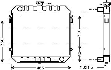 Ava Quality Cooling OL 2027 - Радіатор, охолодження двигуна autocars.com.ua