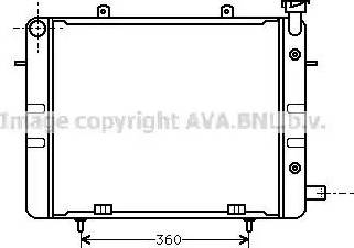 AVA OL 2040 - Радіатор, охолодження двигуна autocars.com.ua