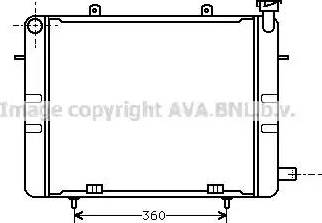 Ava Quality Cooling OL 2041 - Радіатор, охолодження двигуна autocars.com.ua