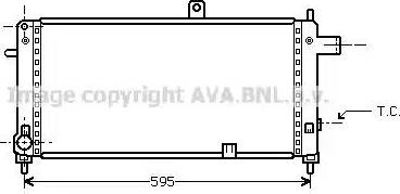 Ava Quality Cooling OL 2054 - Радіатор, охолодження двигуна autocars.com.ua