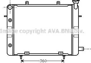 AVA OL 2060 - Радіатор, охолодження двигуна autocars.com.ua