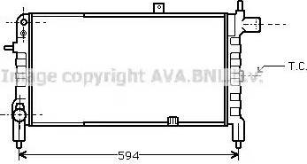 Ava Quality Cooling OL 2074 - Радіатор, охолодження двигуна autocars.com.ua