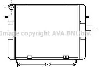 AVA OL 2079 - Радіатор, охолодження двигуна autocars.com.ua