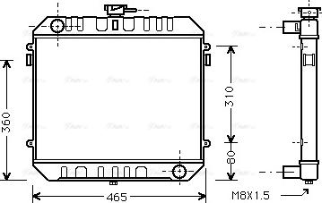 Ava Quality Cooling OL 2095 - Радіатор, охолодження двигуна autocars.com.ua