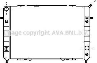 AVA OL 2096 - Радіатор, охолодження двигуна autocars.com.ua