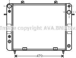 AVA OL 2101 - Радіатор, охолодження двигуна autocars.com.ua