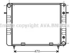 AVA OL 2102 - Радіатор, охолодження двигуна autocars.com.ua