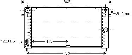 Ava Quality Cooling OL 2106 - Радіатор, охолодження двигуна autocars.com.ua