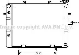 AVA OL 2125 - Радіатор, охолодження двигуна autocars.com.ua