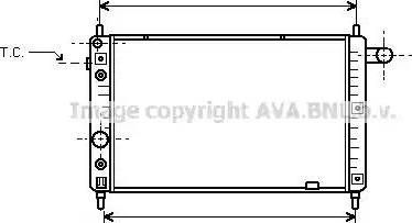 Ava Quality Cooling OL 2126 - Радіатор, охолодження двигуна autocars.com.ua