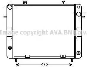 AVA OL 2152 - Радіатор, охолодження двигуна autocars.com.ua