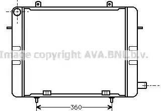 Ava Quality Cooling OL 2155 - Радіатор, охолодження двигуна autocars.com.ua