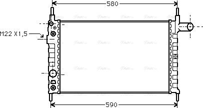 Ava Quality Cooling OL 2163 - Радиатор, охлаждение двигателя autodnr.net