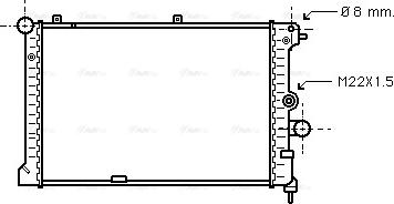 Ava Quality Cooling OL 2168 - Радіатор, охолодження двигуна autocars.com.ua