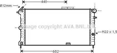 Ava Quality Cooling OL2190 - Радіатор, охолодження двигуна autocars.com.ua