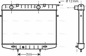 Ava Quality Cooling OL 2213 - Радіатор, охолодження двигуна autocars.com.ua