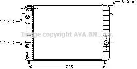 Ava Quality Cooling OL 2248 - Радиатор, охлаждение двигателя avtokuzovplus.com.ua