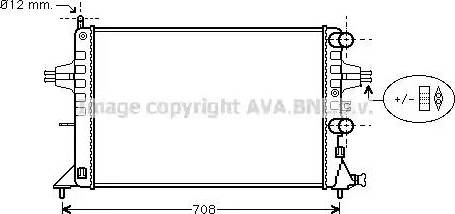 Ava Quality Cooling OL 2255 - Радиатор, охлаждение двигателя avtokuzovplus.com.ua