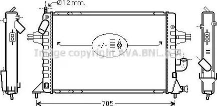 Ava Quality Cooling OL 2294 - Радиатор, охлаждение двигателя autodnr.net