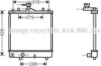 Ava Quality Cooling OL 2330 - Радіатор, охолодження двигуна autocars.com.ua