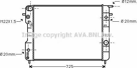 Ava Quality Cooling OL 2407 - Радиатор, охлаждение двигателя avtokuzovplus.com.ua