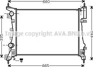 Ava Quality Cooling OL 2408 - Радиатор, охлаждение двигателя autodnr.net