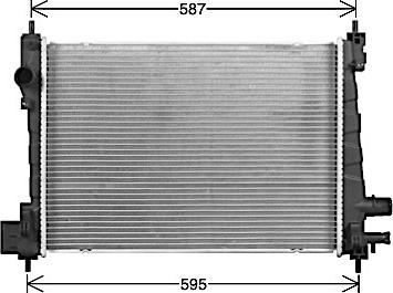 Ava Quality Cooling OL2706 - Радіатор, охолодження двигуна autocars.com.ua