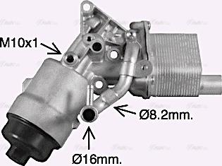 Ava Quality Cooling OL3702H - Масляний радіатор, рухове масло autocars.com.ua