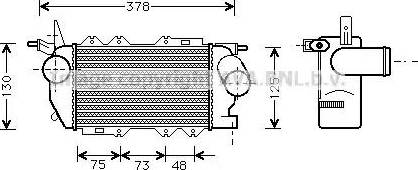 Ava Quality Cooling OL 4270 - Интеркулер autocars.com.ua