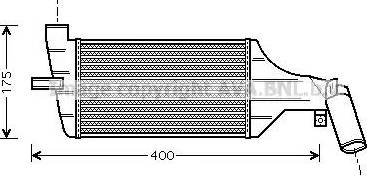 Ava Quality Cooling OL 4325 - Интеркулер autocars.com.ua