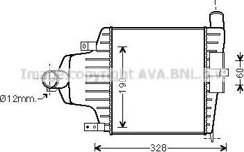 Ava Quality Cooling OLA4415 - Интеркулер autocars.com.ua