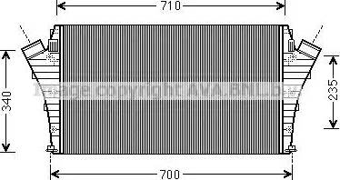 Ava Quality Cooling OL 4491 - Интеркулер autocars.com.ua