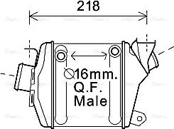 Ava Quality Cooling OL4598 - Интеркулер autocars.com.ua