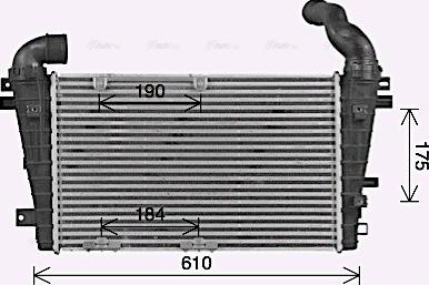 Ava Quality Cooling OL4707 - Интеркулер autocars.com.ua