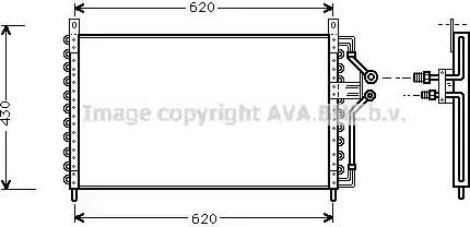 Ava Quality Cooling OL 5226 - Конденсатор, кондиціонер autocars.com.ua