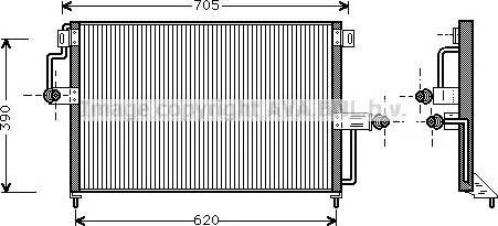 Ava Quality Cooling OL 5227 - Конденсатор кондиционера avtokuzovplus.com.ua