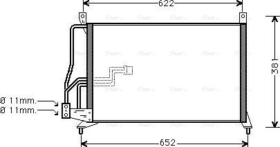 Ava Quality Cooling OL 5231 - Конденсатор, кондиціонер autocars.com.ua