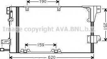 Ava Quality Cooling OL 5251 - Конденсатор, кондиціонер autocars.com.ua