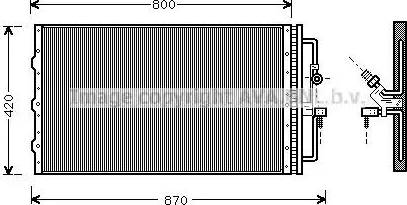 Ava Quality Cooling OL 5267 - Конденсатор кондиционера avtokuzovplus.com.ua